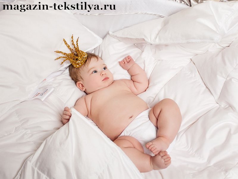 Подушка детская German Grass коллекции Baby Snow Grass пуховая низкая