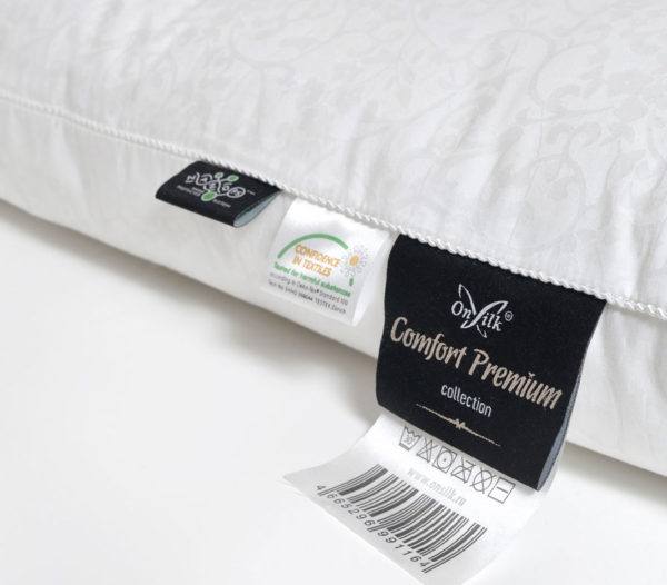 Подушка OnSilk Comfort Premium шелковая S низкая, упругая